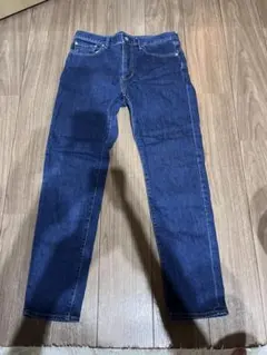 GU ダークブルー スリムフィットデニムパンツ