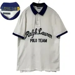 美品 ポロラルフローレン 半袖ポロシャツ リンガーT 現行 最新QRコードタグ