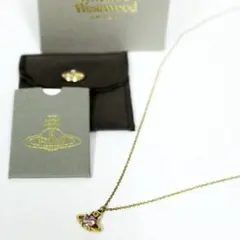 美品 ヴィヴィアンウエストウッド ネックレス オーブ ラインストーン ゴールド