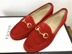 グッチ ホースビットローファー♪スエード♪37♪UK4♪US7♪24㎝スウェード