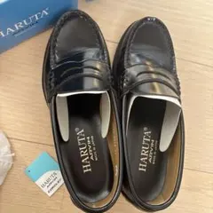 HARUTA 22.5EE ブラック ローファー 日本製