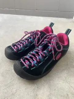 KEEN jasper 23.5cm ブラック ピンク