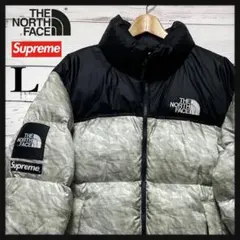 紙ヌプシ　Supreme ノースフェイス　ダウンジャケット　L パーカー