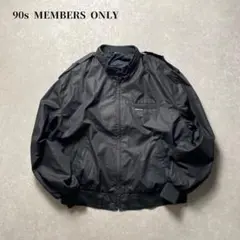 90s MEMBERS ONLY スウィングトップリブレーサージャケットブラック
