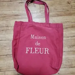 Maison de FLEUR 赤 トートバッグ