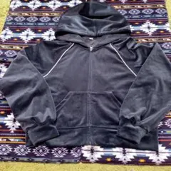 GU ダークグレー フード付きパーカー L