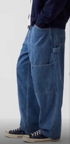 GAP EXTRA BAGGY ヒッコリーストライプ ペインターパンツのサムネイル