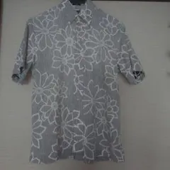 sheep様専用！アロハシャツ レインスプーナー XS グレー 花柄