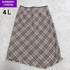 BURBERRY バーバリー　ノバチェック　ロング　スカート　大きいサイズ　変形