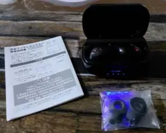 高音質ワイヤレスイヤホン ブラック 充電ケース付き