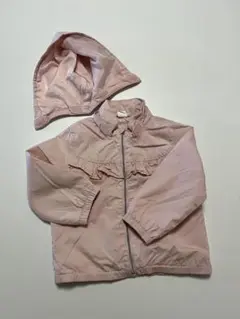 H&M ベビー　フリル付きピンクジャケット 92