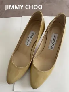 JIMMY CHOO エナメルパンプス ベージュ　34のサムネイル
