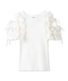 SNIDEL デザインフリルニットプルオーバー