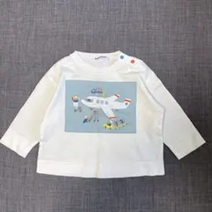 familiar 男の子　Tシャツ　カットソー　飛行機　80cm ファミリア