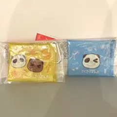 新品 kabaya さくさくぱんだ クリアミニポーチ 2個