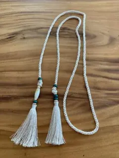 Ameri VINTAGE　タッセルロープベルト アイボリー