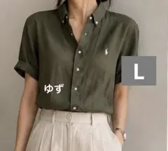 POLO RALPH LAUREN(ポロラルフローレン)：半袖リネンシャツ　麻のサムネイル