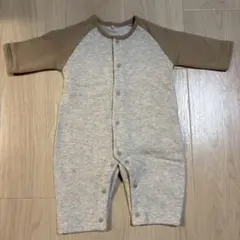 ベビー服　ロンパース　グレーブラウン