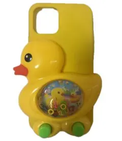 アヒル型 ゲーム スマホケース イエロー iPhone12