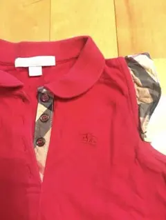 BURBERRY ノースリーブ ポロシャツ フリル　バーバリー