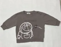 ドラえもん　グレー　薄めトレーナー　80