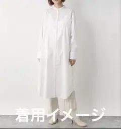 アメリカンホリック　バンドカラー　シャツワンピース　サイズM