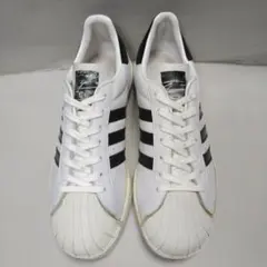 アディダス1997年製90sスーパースターSUPER STAR金ベロ白/黒26㎝