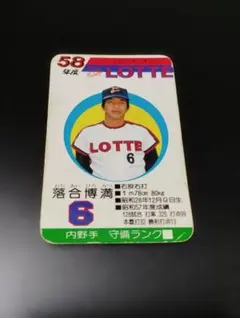 ロッテオリオンズ57年 タカラ野球カード30枚セット #落合博満 #愛甲猛