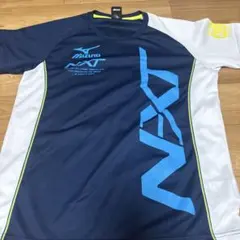Mizuno 陸上用シャツ M ネイビー/ホワイト