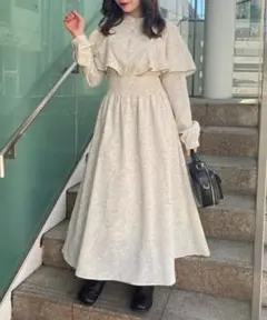 ケーププチハイ長袖ワンピース