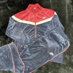 ナイキ 90s Y2K ベロア XL トラックジャケット 光沢