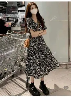 Shein 花柄ワンピース Sサイズ