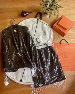 【極美品】HERMÈS セットアップ リボン柄 ガーメント付　クリーニング済
