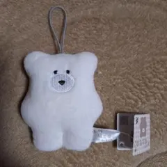 ほっこりモコモカ　マスコット　ホワイト　かわいい　くま