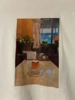 earth music&ecology 喫茶店 プリント Tシャツ ホワイト