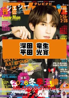 TVnavi 3月号 深田竜生 平田光寛 ACEes 雑誌 切り抜き
