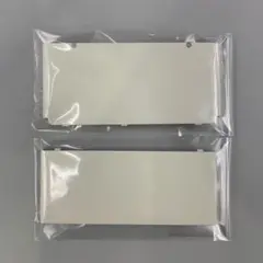 未使用品 Newニンテンドー3DS きせかえプレート ホワイト 純正 上下セット