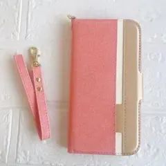 iPhone13 proケース カード収納 スタンド機能 ピンク