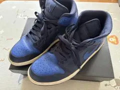 Nike Air Jordan 1 midブラック/ブルー 黒青