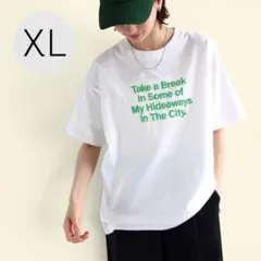 【新品】 and Me ANME ロゴプリント Tシャツ 半袖 ホワイト XLのサムネイル