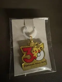 ポケチャーム2 피카츄 열쇠 고리 포켓몬 めじるしチャーム 30周年ロゴ