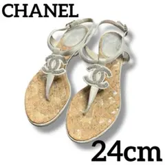 良品 CHANEL シャネル ココマーク トング サンダル ミュール 00s