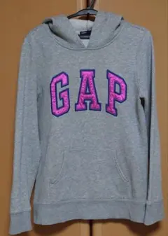 GAP グレー パーカー ピンクロゴ　y2kのサムネイル