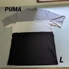 PUMA プーマ 半袖モックネックシャツ size:L
