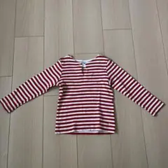 PETIT BATEAU 赤白ストライプ 長袖カットソー 95cm 3ans