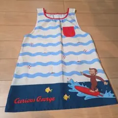 Curious George エプロン サーフィンデザイン