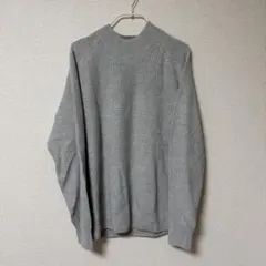 UNIQLO グレー リブ編み セーター XL