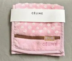 CELINE ポシェチーフ　ドット柄　タオルハンカチ　セリーヌ　ポーチ　レア