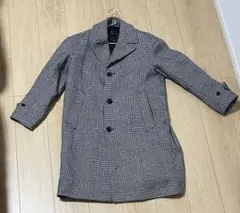 GU チェック柄 チェスターコート S