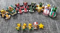 マリオカート プルバックカー　フィギュア　キーホルダー　ミニカー